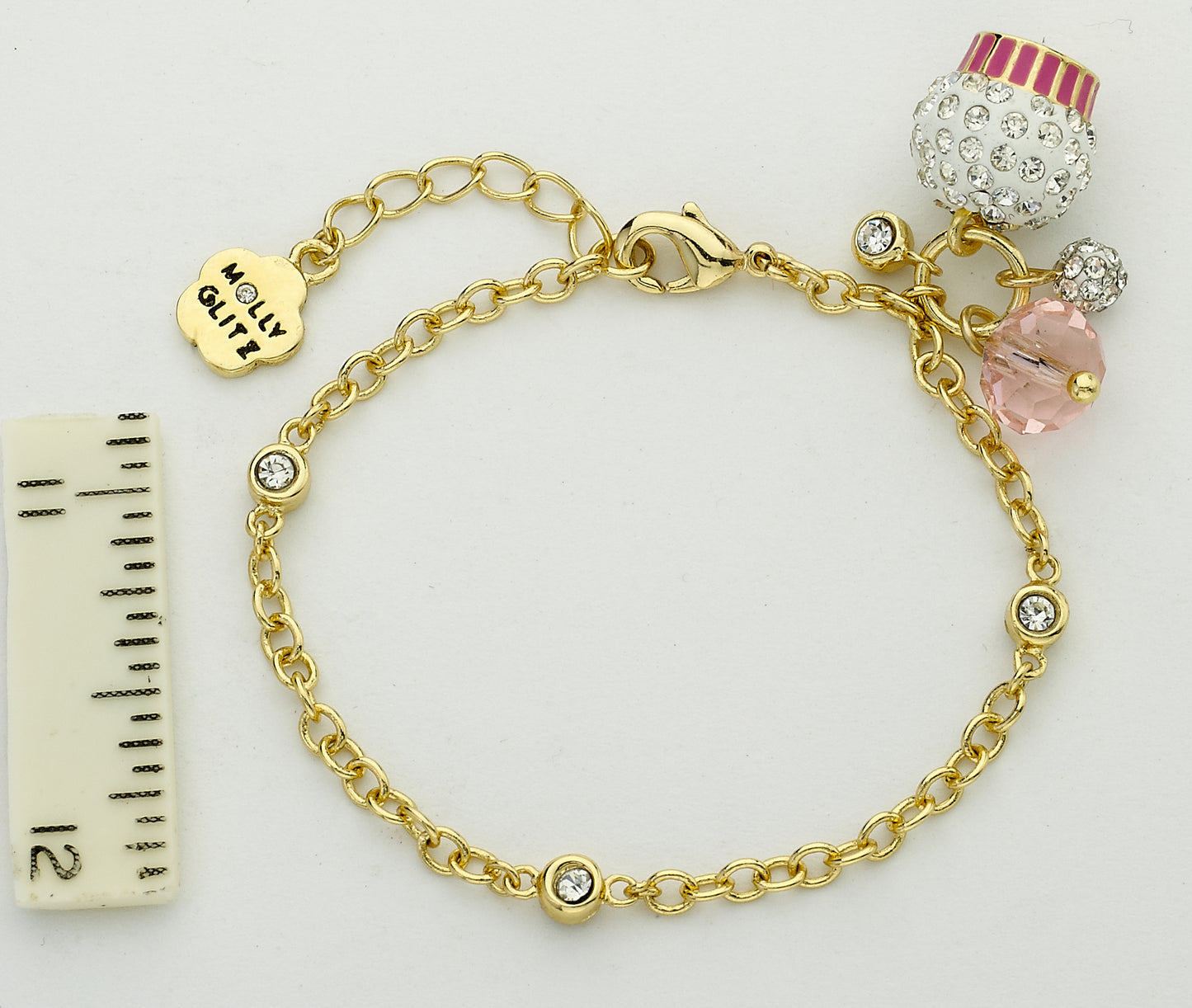 Cupcake Cluster Chain Bracelet