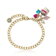 Cupcake Cluster Charm Bracelet