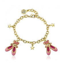 BALLET BEAUTY Ballet Slippers and Bows Charm Bracelet