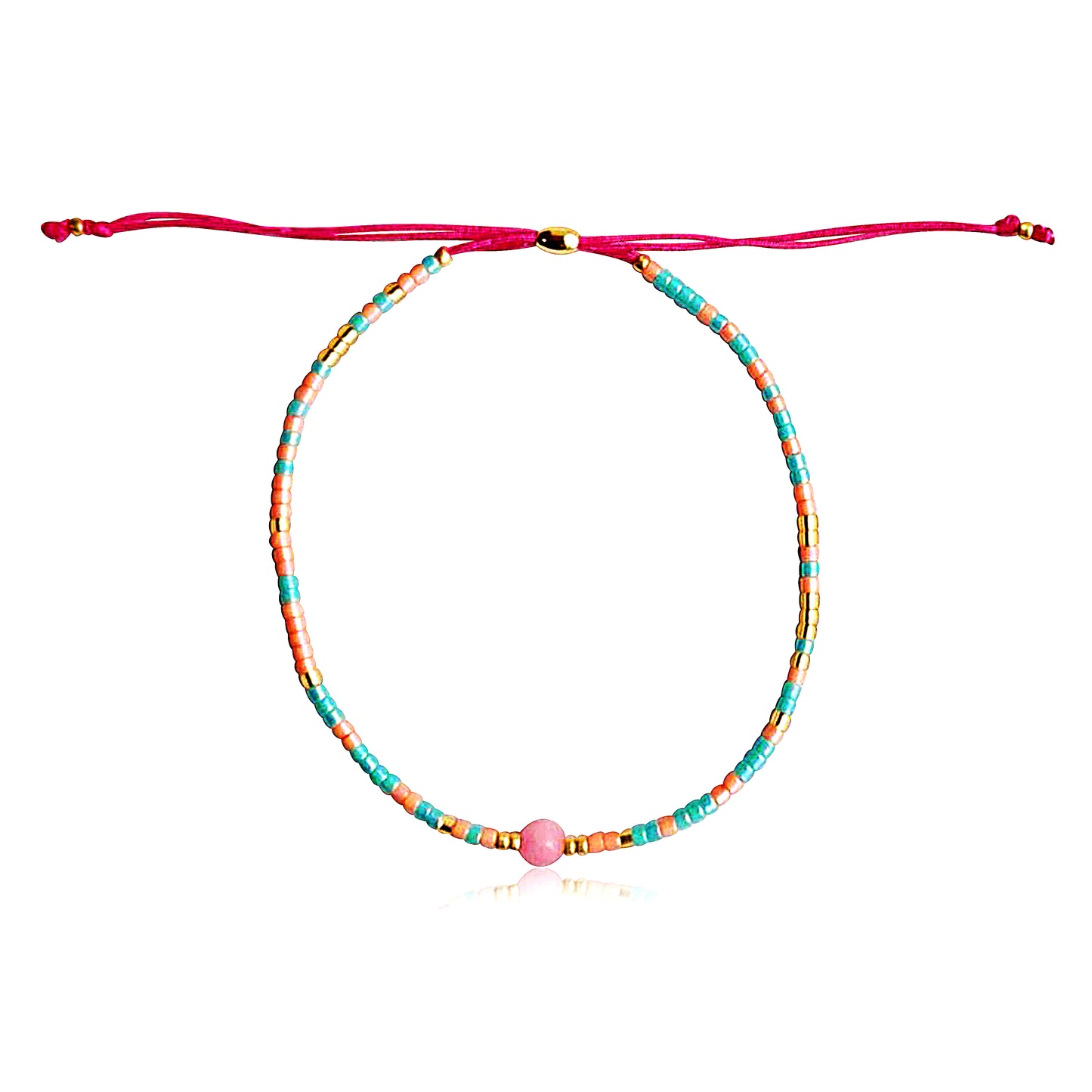 Mileez Hand Beaded Adjustable Bracelet