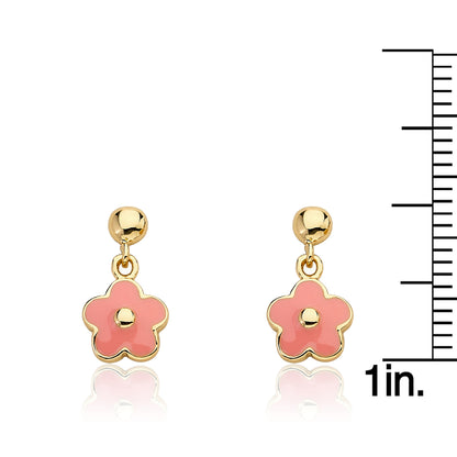 Enamel Flower Earring