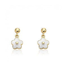 Enamel Flower Earring