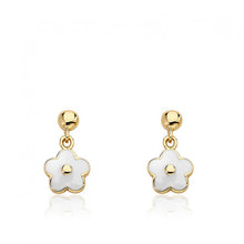 Enamel Flower Earring