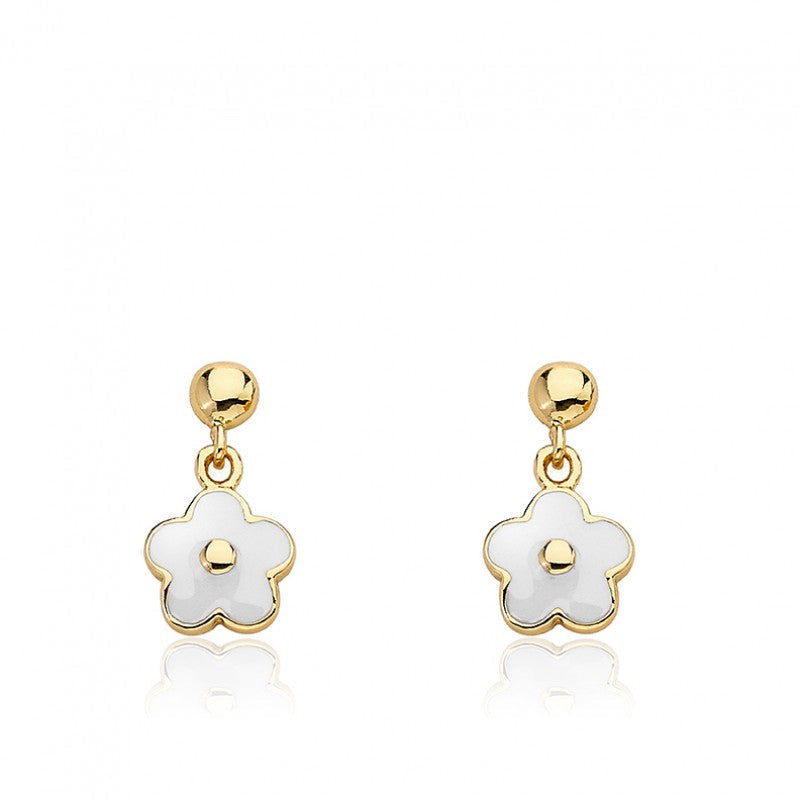 Enamel Flower Earring