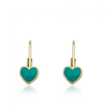 Enamel Heart Earring