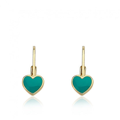 Enamel Heart Earring