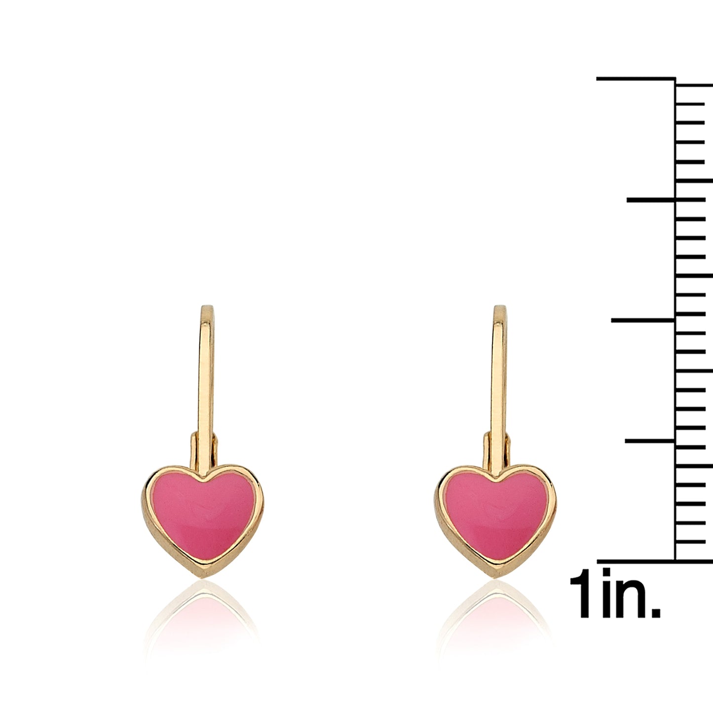 Enamel Heart Earring