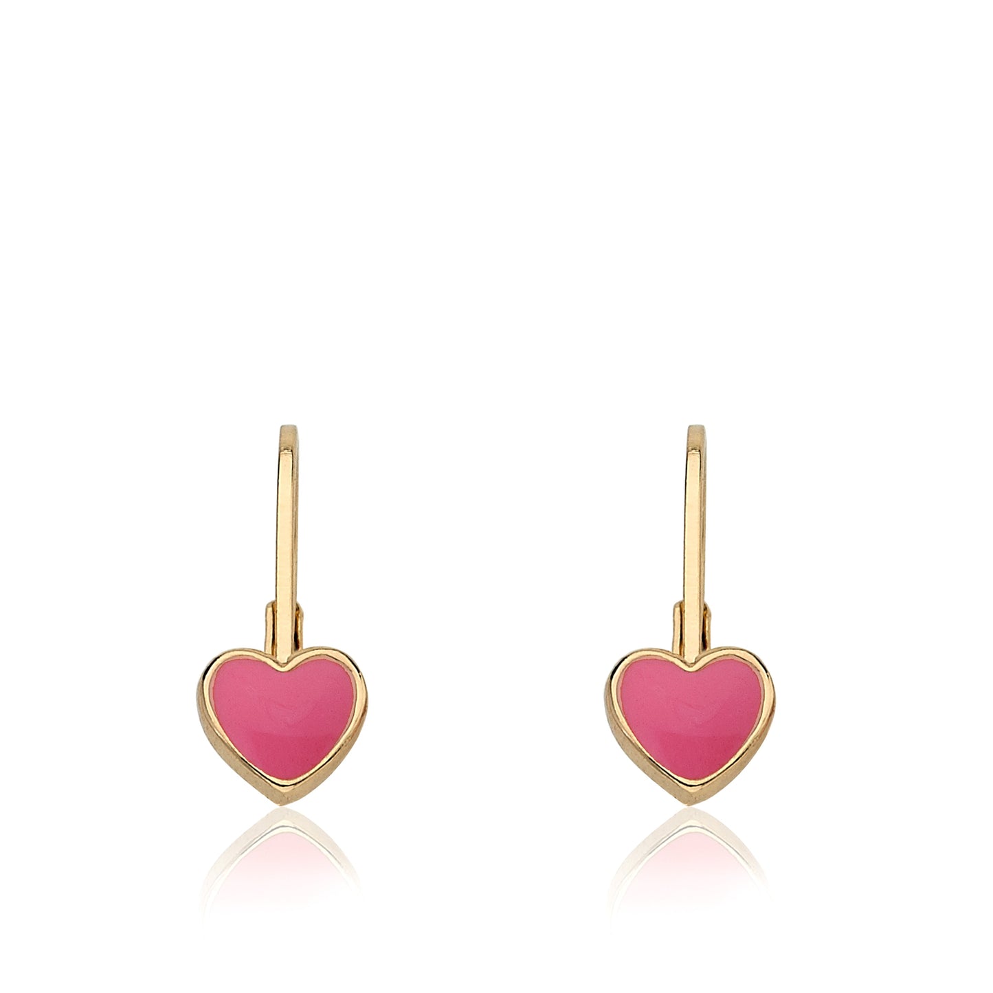 Enamel Heart Earring