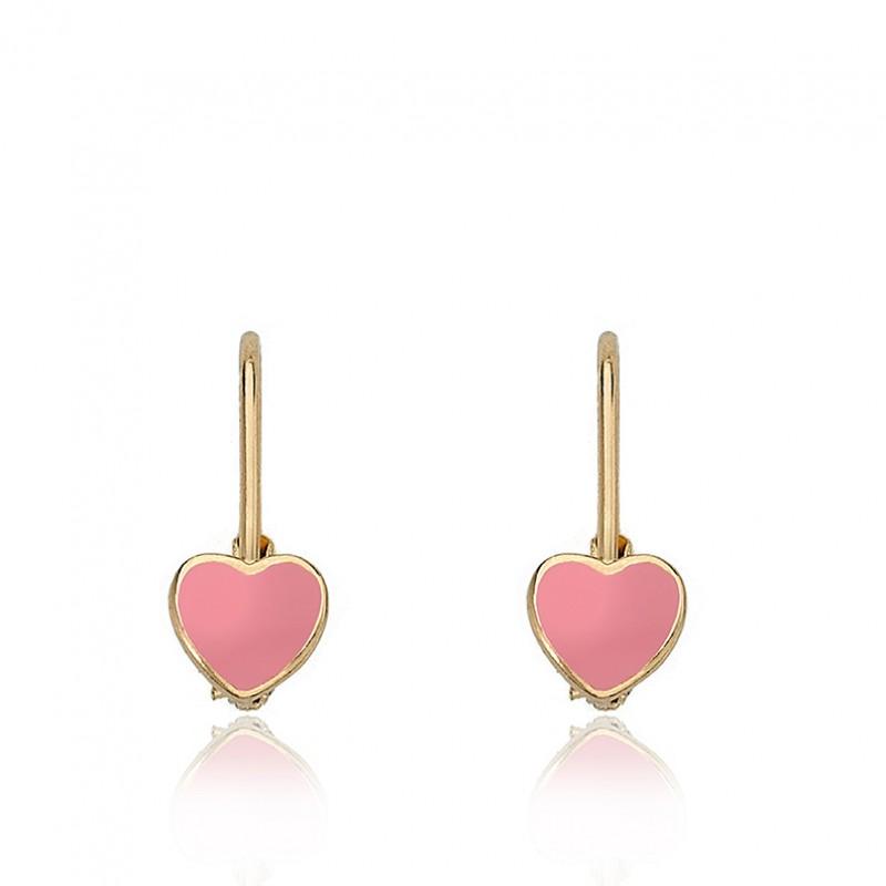 Enamel Heart Earring