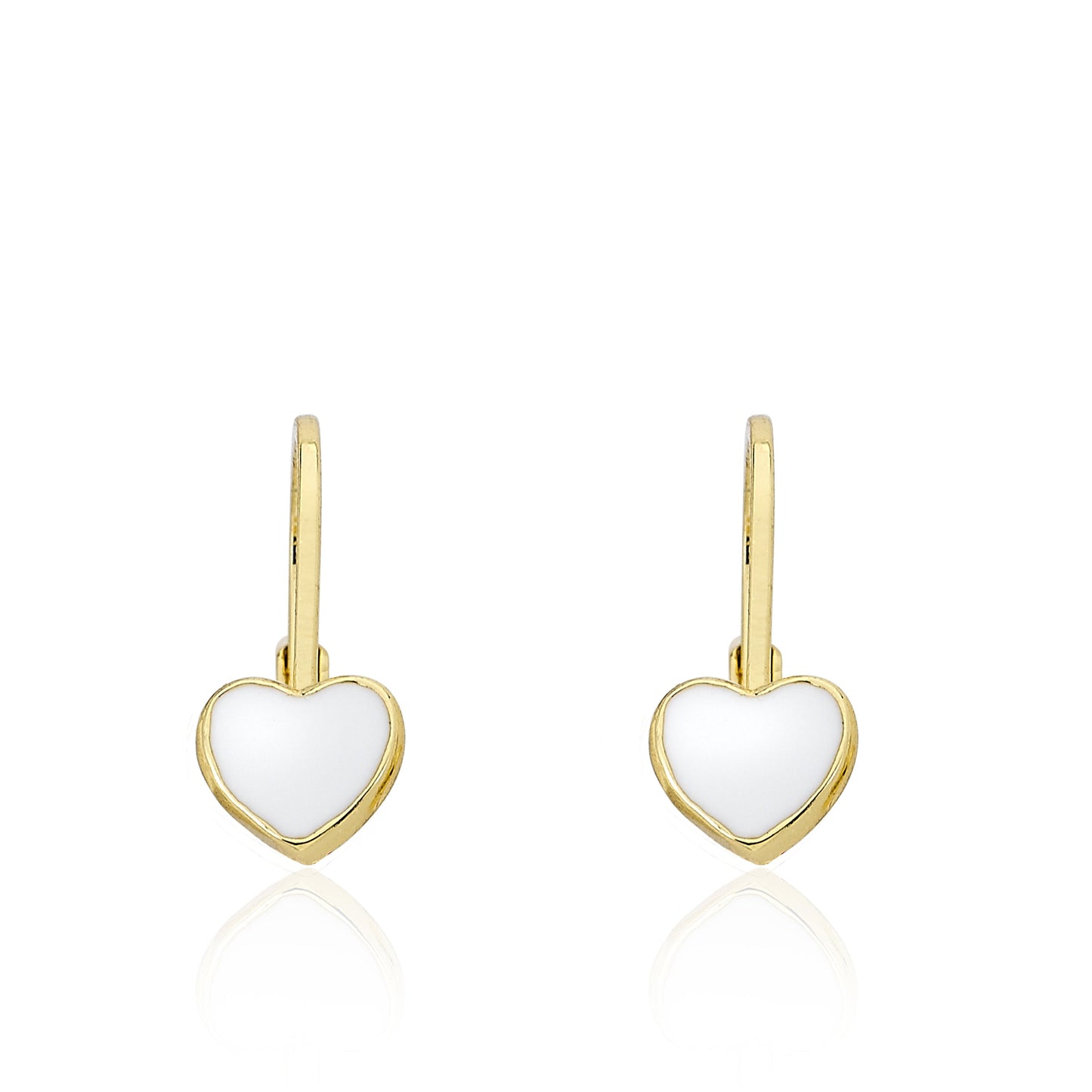 Enamel Heart Earring