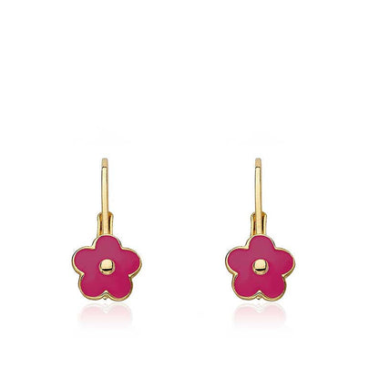 Enamel Flower Earring