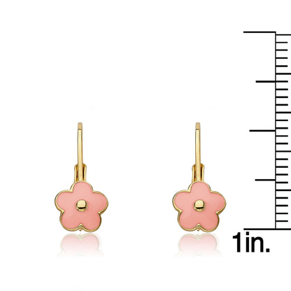 Enamel Flower Earring