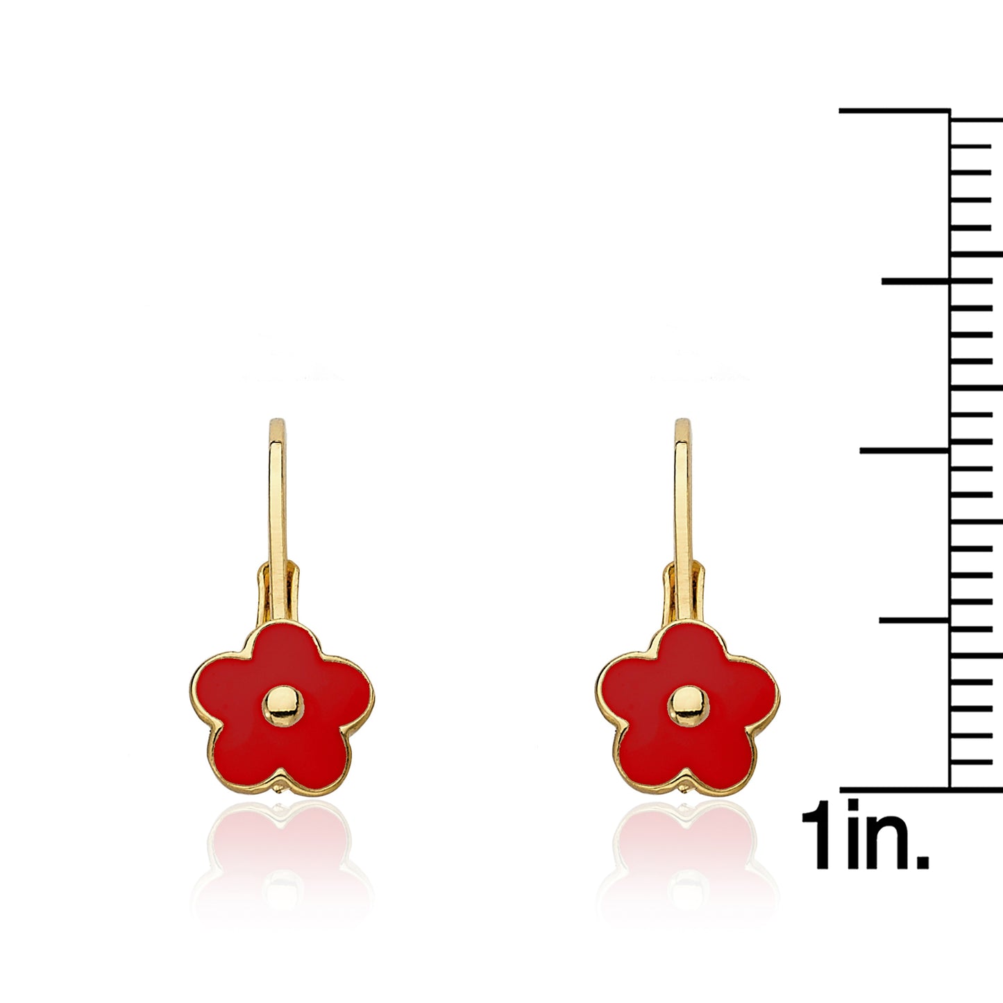 Enamel Flower Earring