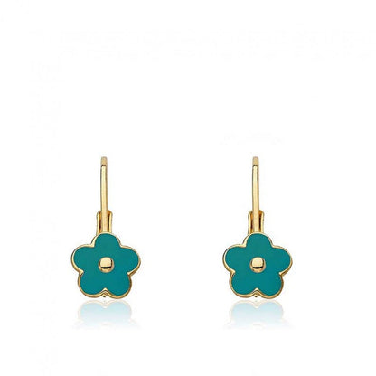 Enamel Flower Earring