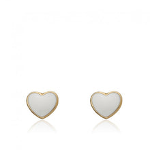 Enamel Heart Stud Earring