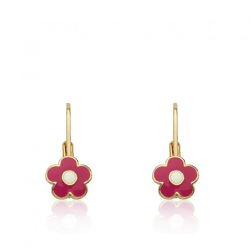 Enamel Flower Earring