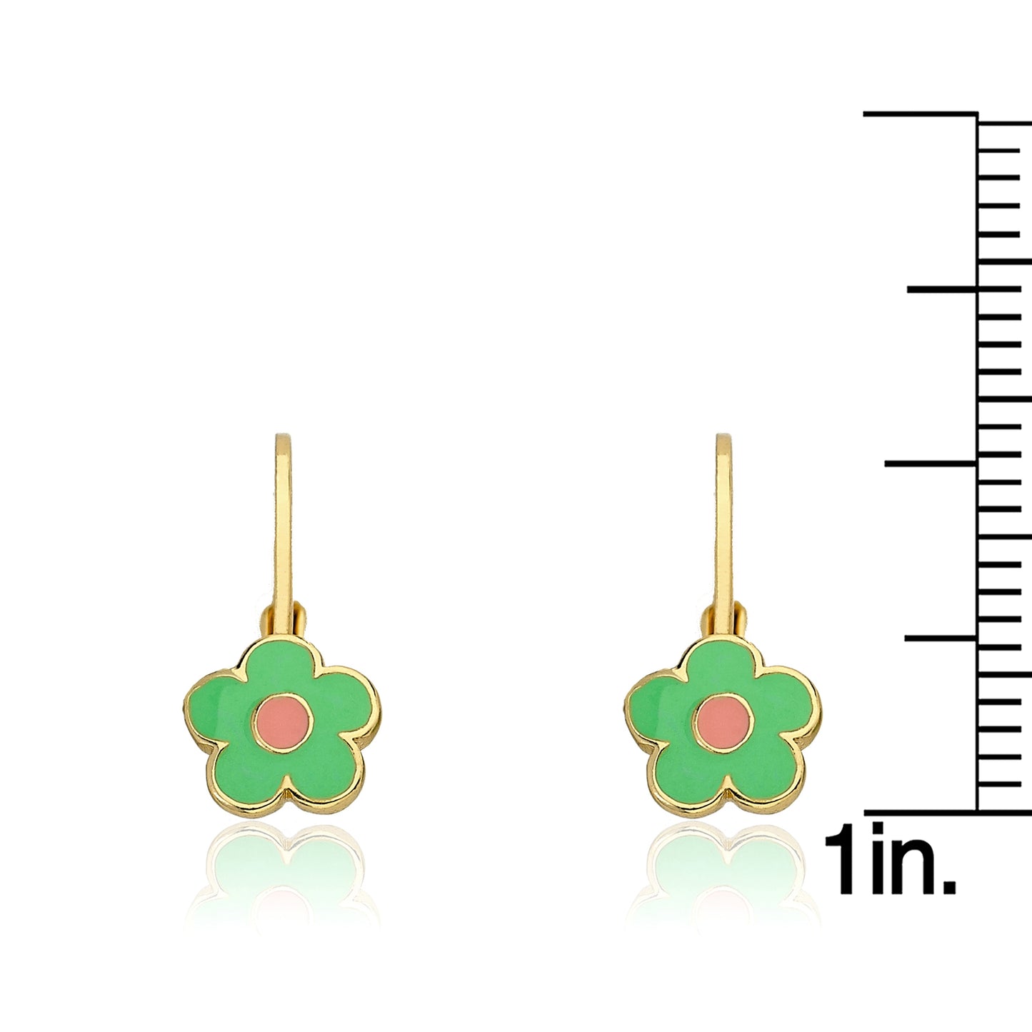 Enamel Flower Earring