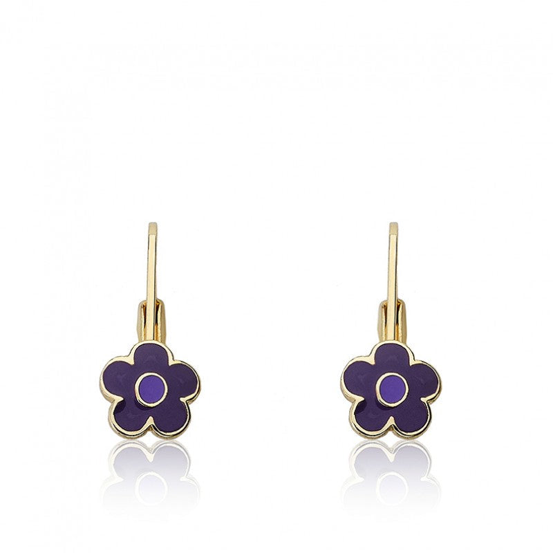 Enamel Flower Earring