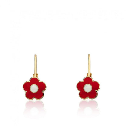 Enamel Flower Earring