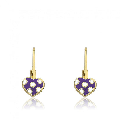 Polka Dot Heart Earring