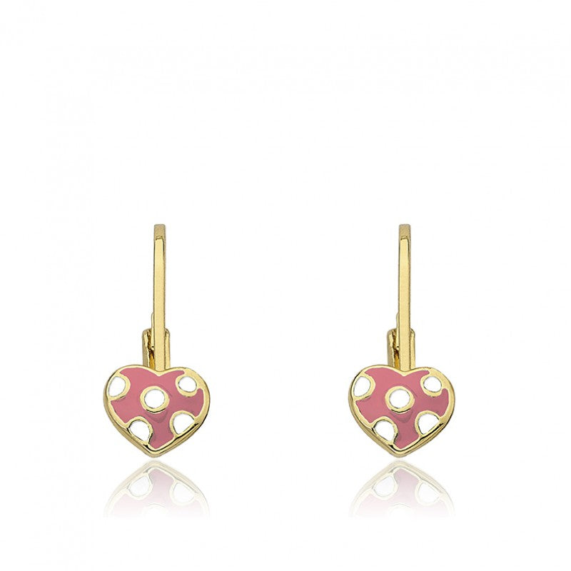 Polka Dot Heart Earring