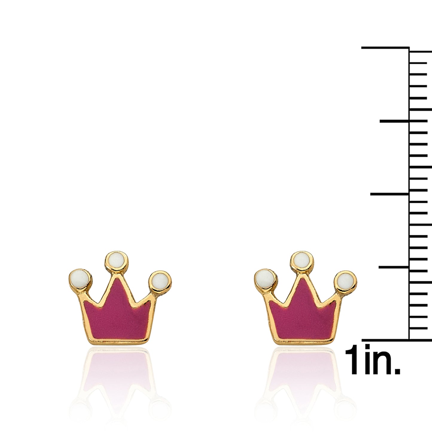 Crown Stud Earring