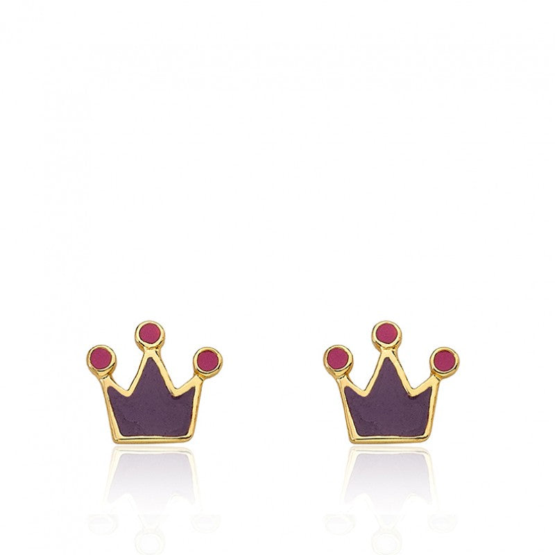 Crown Stud Earring