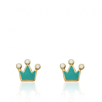 Crown Stud Earring