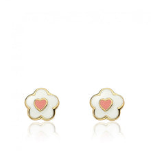 Flower & Heart Stud Earring