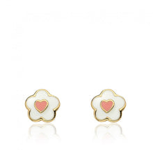 Flower & Heart Stud Earring