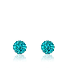 Crystal Ball Stud Earrings