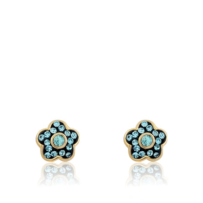 Crystal Flower Earrings