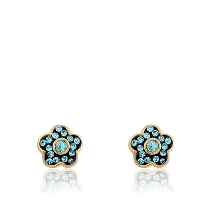 Crystal Flower Earrings