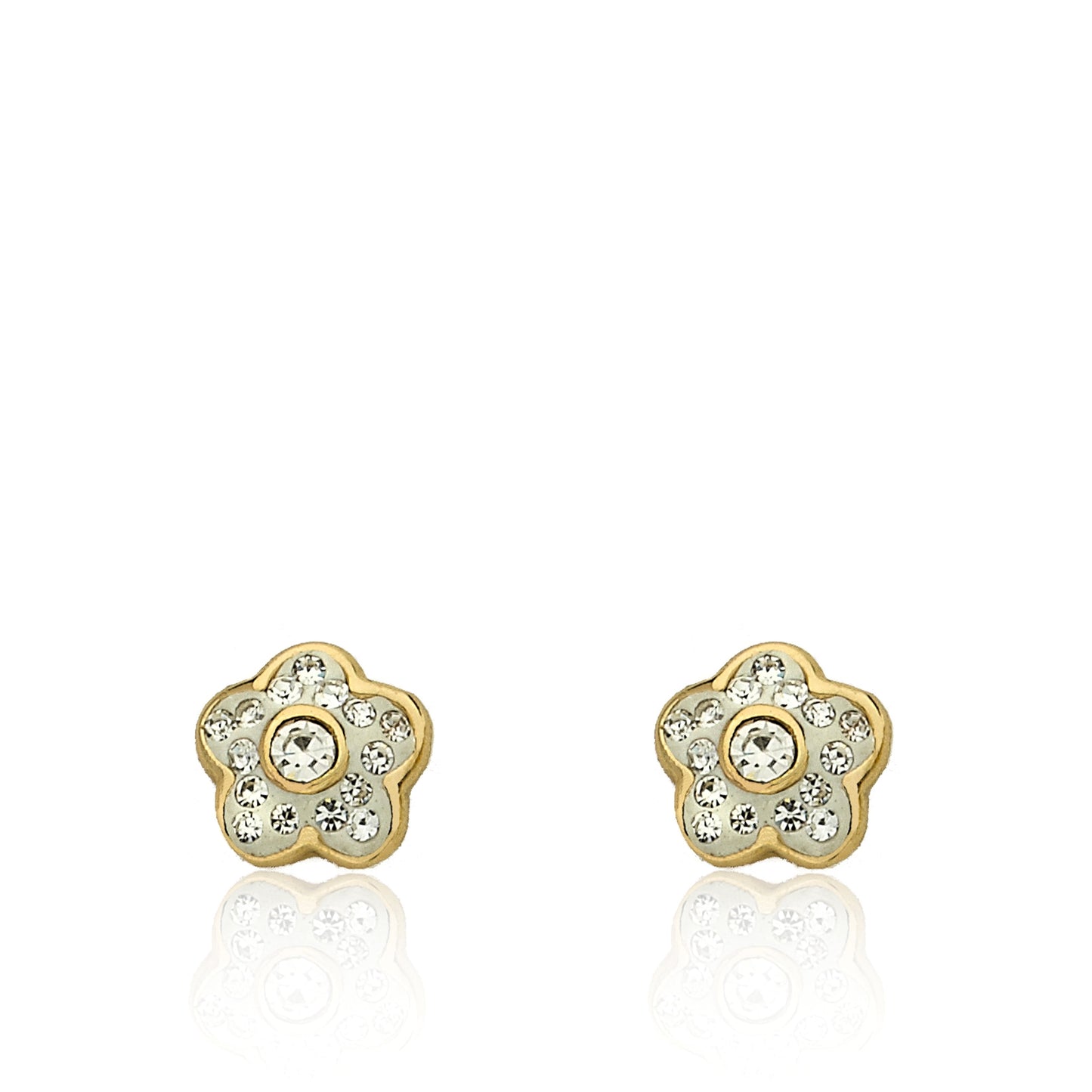 Crystal Flower Earrings