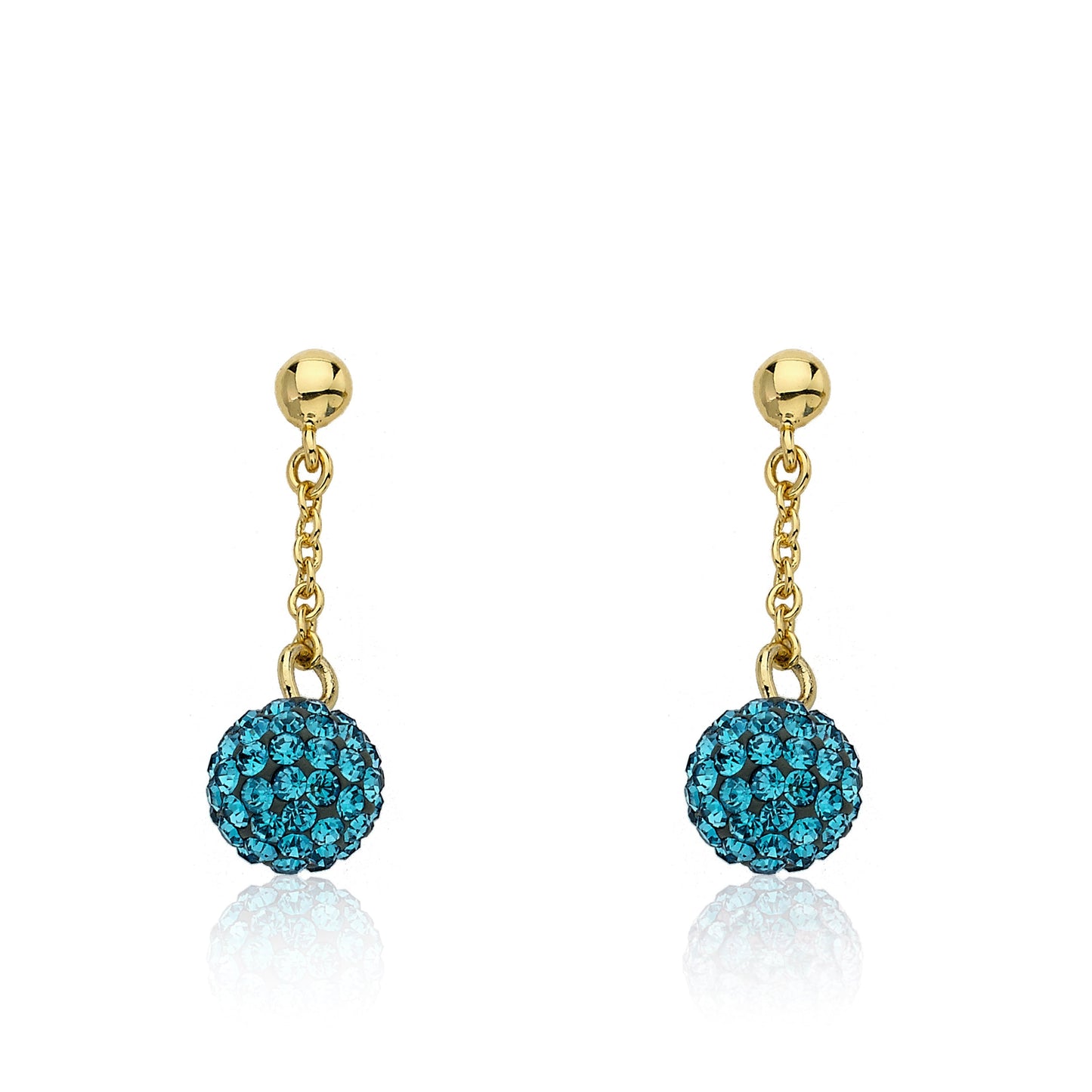 Crystal Ball Chain Earring