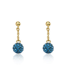 Crystal Ball Chain Earring