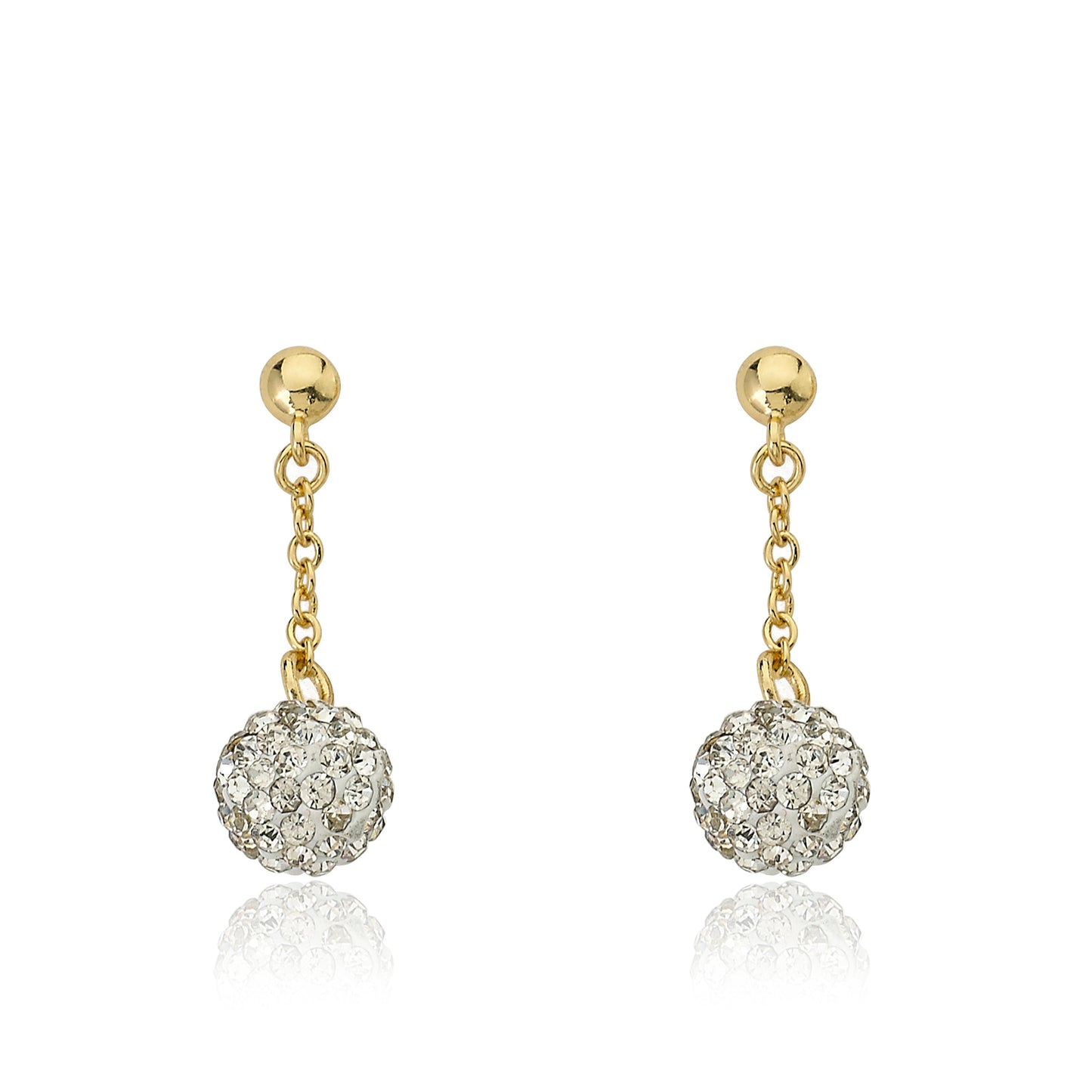 Crystal Ball Chain Earring