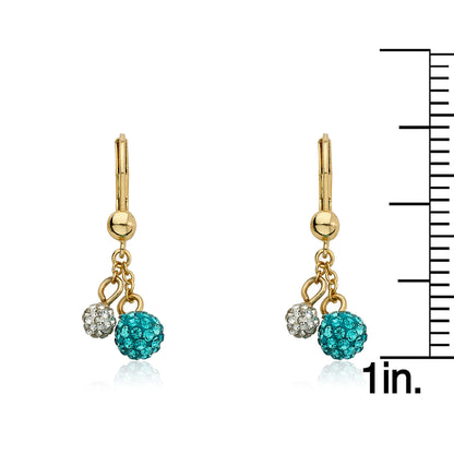 Crystal Ball Dangle Earring