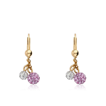 Crystal Ball Dangle Earring