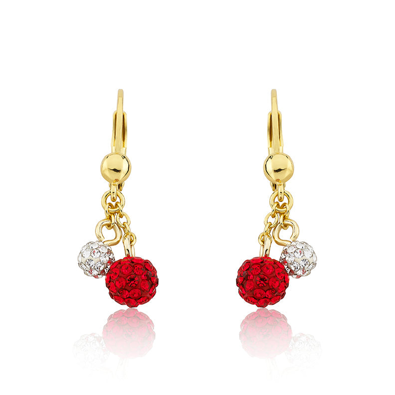 Crystal Ball Dangle Earring