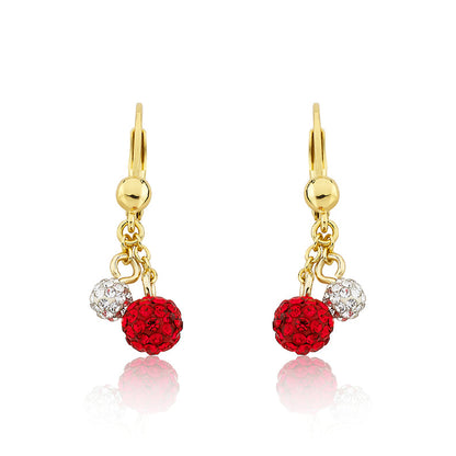 Crystal Ball Dangle Earring