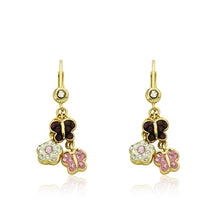 Crystal Butterfly Dangle Earring