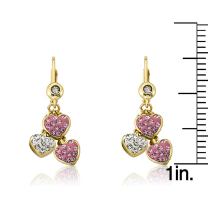 Heart Of Jewels Crystal Dangle Heart Earring