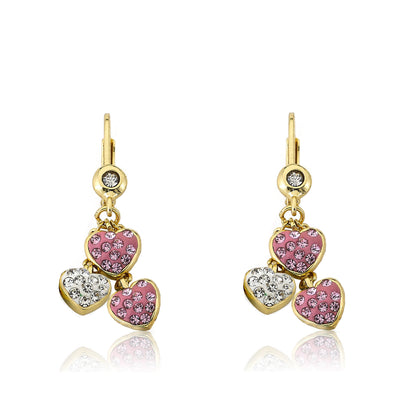 Heart Of Jewels Crystal Dangle Heart Earring