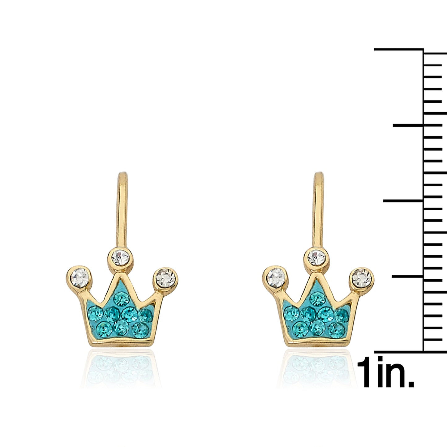 Pretty Princess Crystal Crown Earring