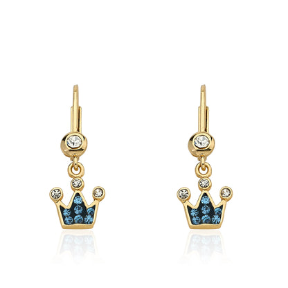 Crystal Crown Dangle Earring