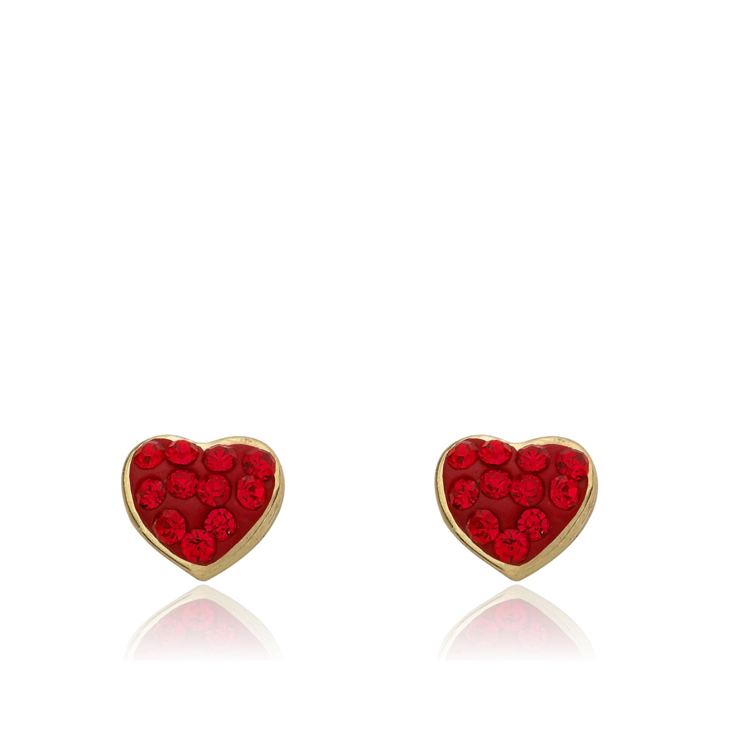 Crystal Heart Stud Earring