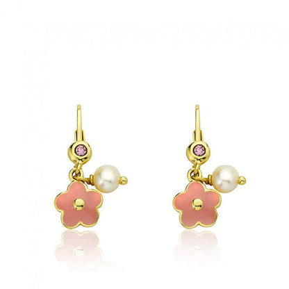 Flower Earring With Fresh Water Pearl