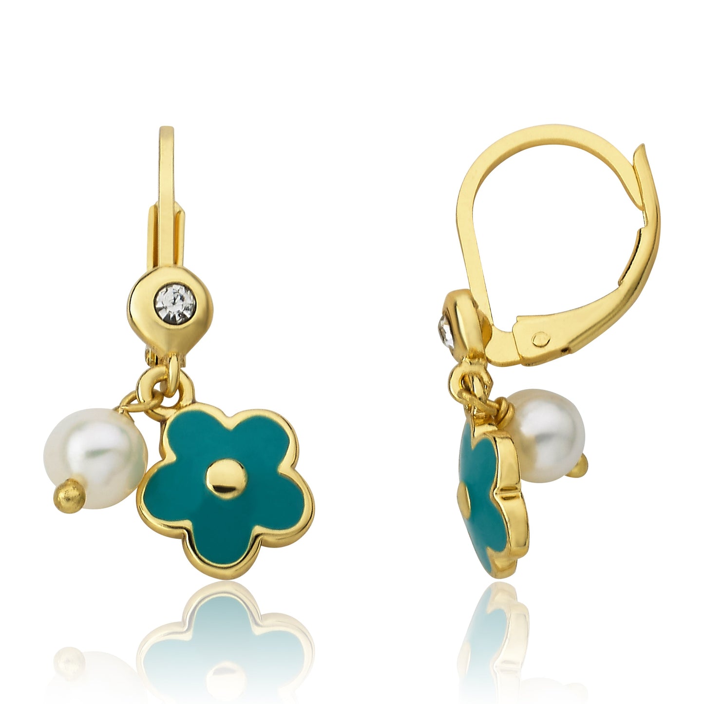 Flower Earring With Fresh Water Pearl