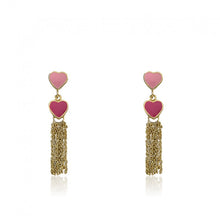 14K Gold Plated I LOVE MY JEWELS Tassel Earring